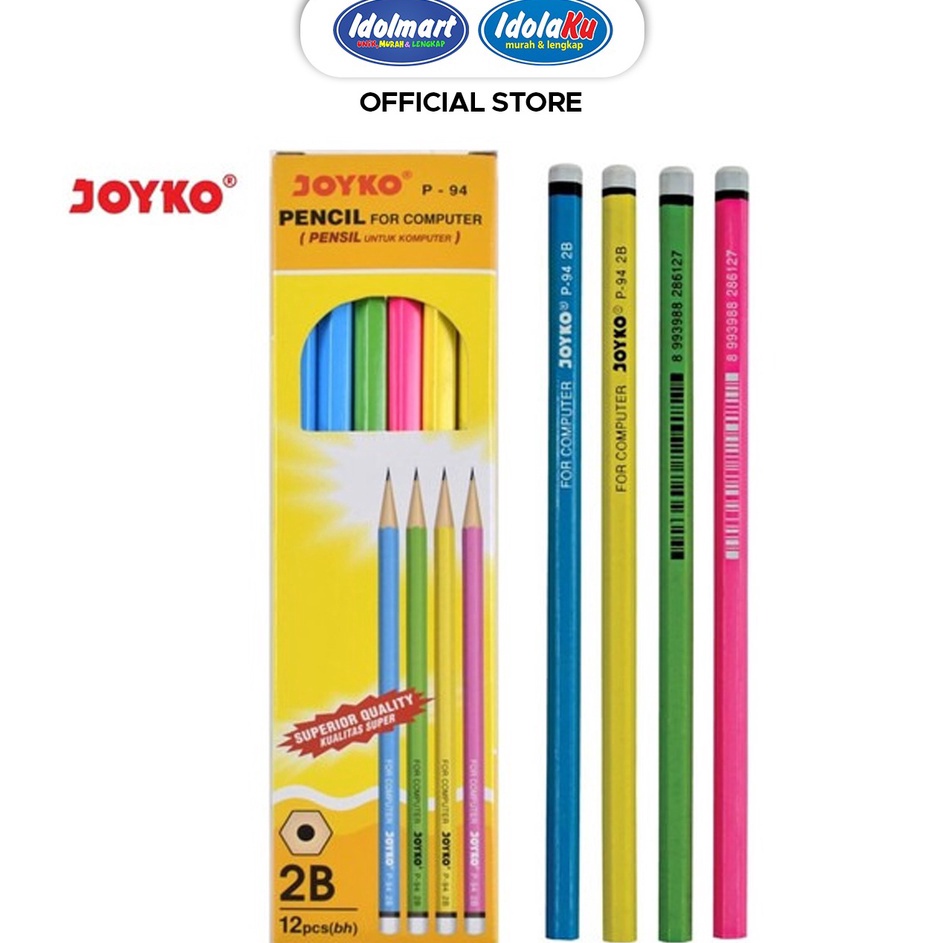 

IDOLMART Pencil Pensil P94 2B 1 BOX 12 PCS 1 lusin isi 12