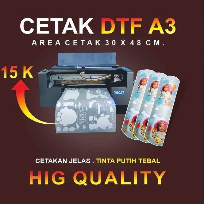 print dtf ukuran A3 / dtf print print logo dtf
