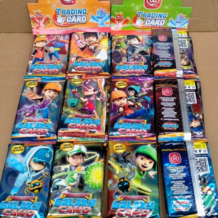 PANAS Grosir 12 Sachet Mainan Kartu BOBOIBOY Trading Card Boboi Galaxy New