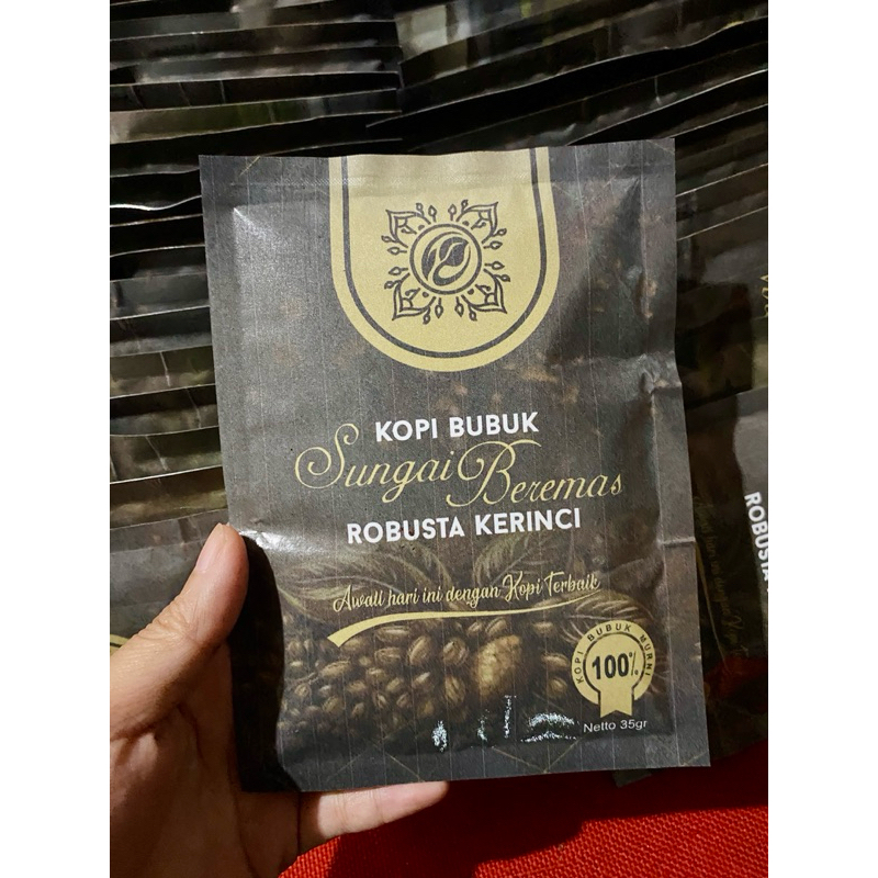 

Kopi bubuk sungai beremas robusta kerinci Kopi bubuk murni 100%