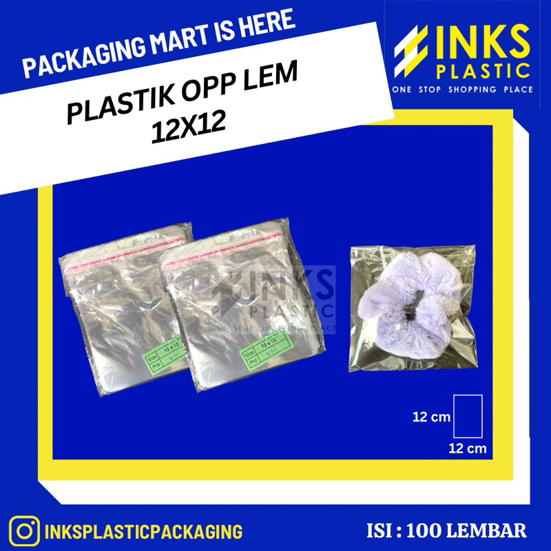 

PLASTIK OPP LEM SEAL 12x12 (100 LEMBAR)