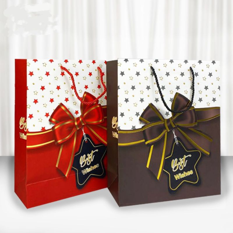 

Paper Bag Premium Ukuran 26x32x10 CM Goody Bag Tas Kado