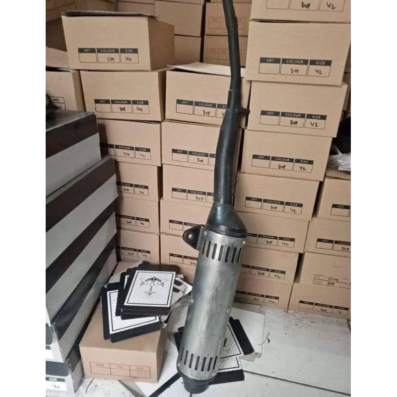 KNALPOT MUFFLER ASSY SUZUKI SHOGUN 110 LAMA KEBO PNP NEW SHOGUN 110 ARIEL ORIGINAL SGP/ORIGINAL