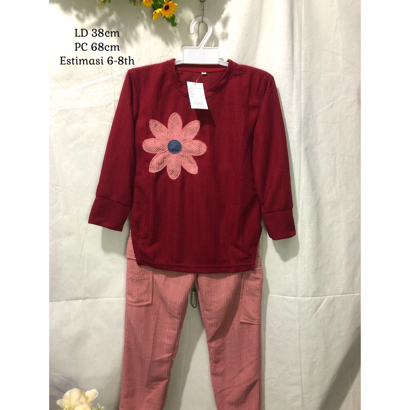 setelan anak one set anak knit