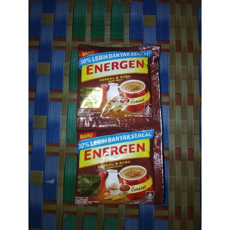 

ENERGEN COKLAT RENCENG ISI 10 BKS BERAT 34GR