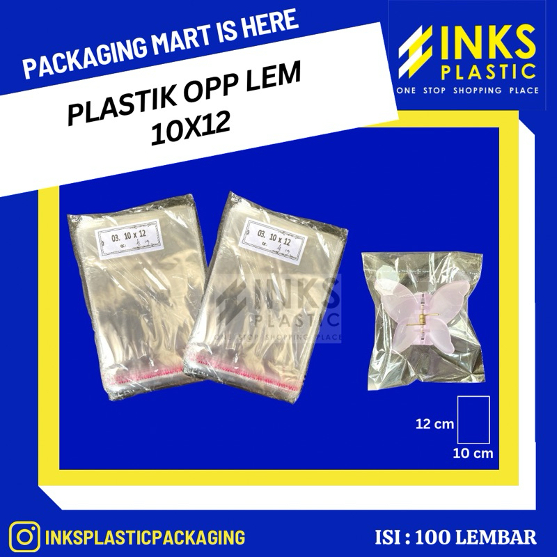 

PLASTIK OPP LEM SEAL 10x12 (100 LEMBAR)