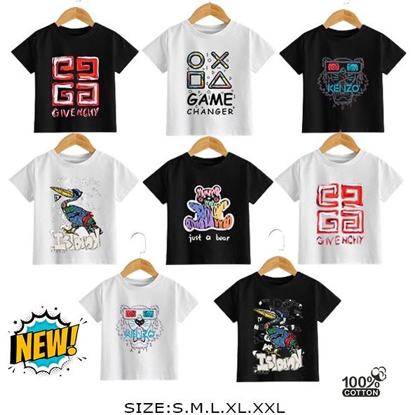 Kaos Tshirt Anak Terbaru Laki-Laki Dan Perempuan Motif Givenchy Original Distro Combed 30s Premium