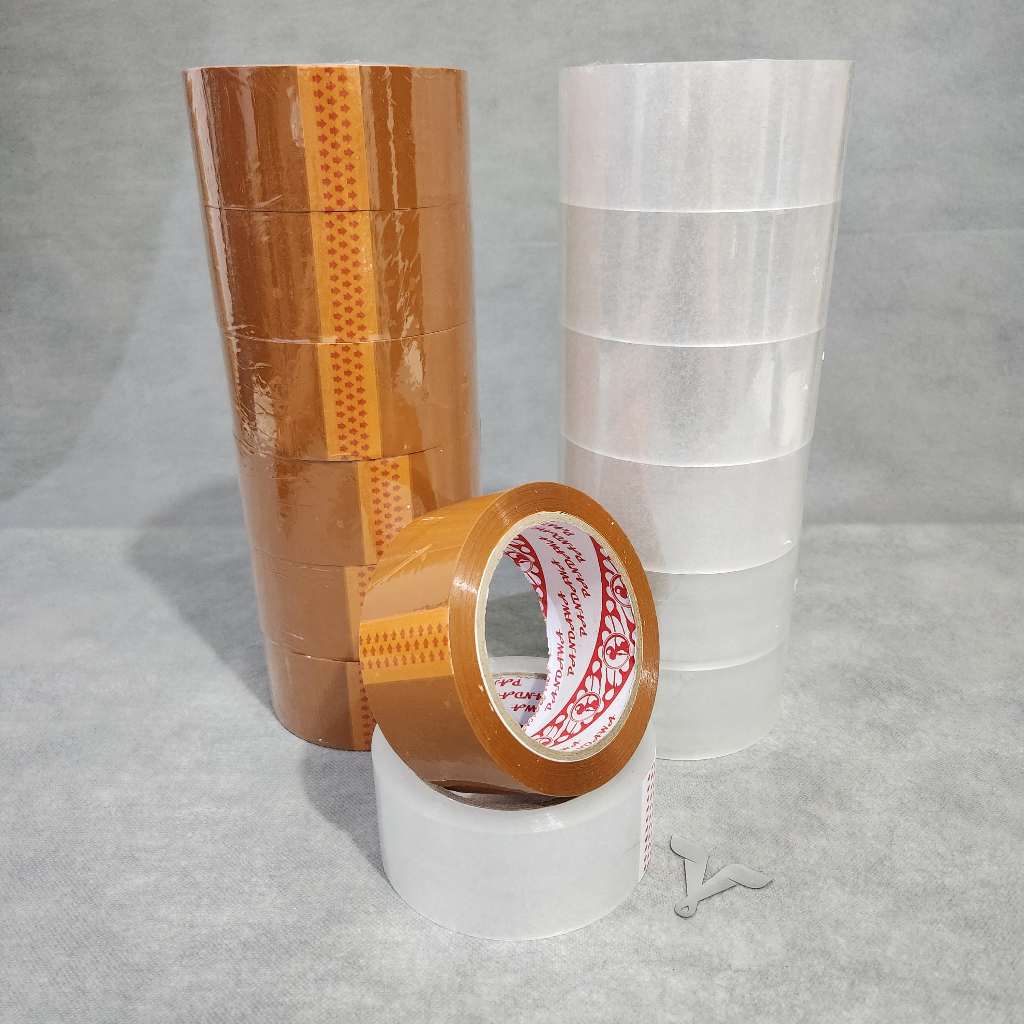 

Lakban Coklat OPP Packaging Tape 45mm Tebal Original