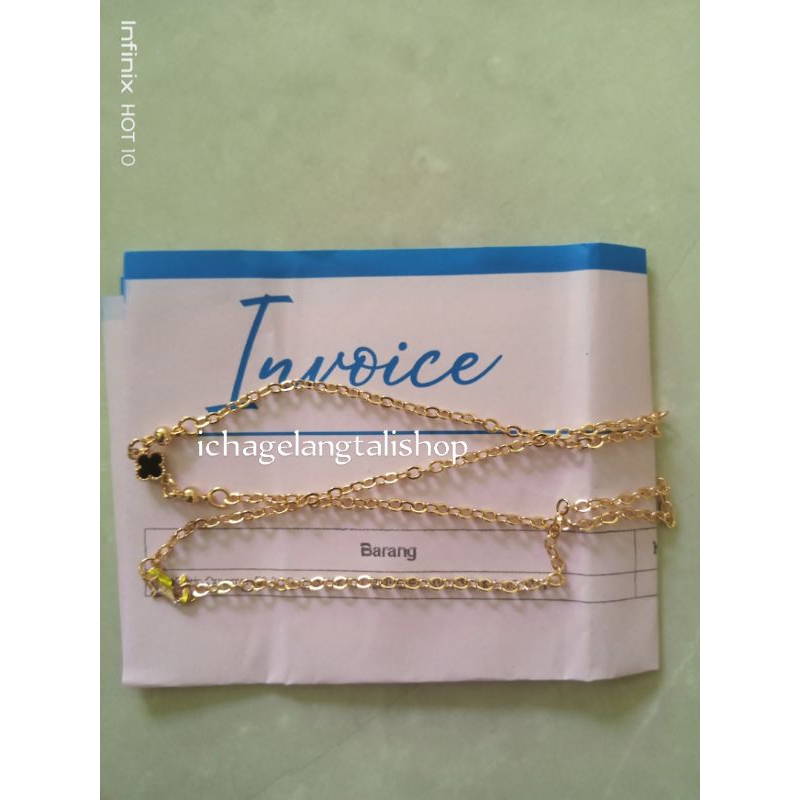 kalung rantai kombinasi Vancleef 0, 2 gram Semar nusantara