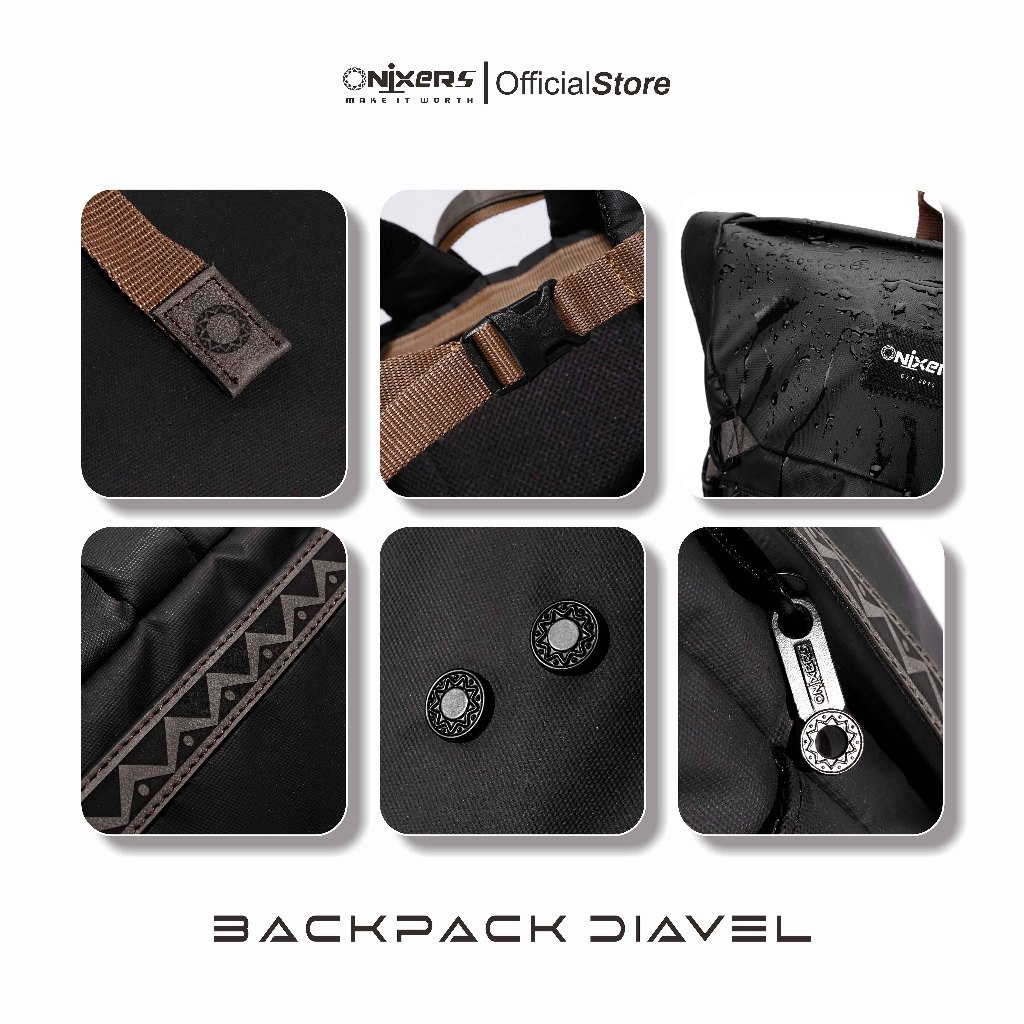 FLASH SALE Onixers DIAVEL Tas Backpack Pria Waterproof