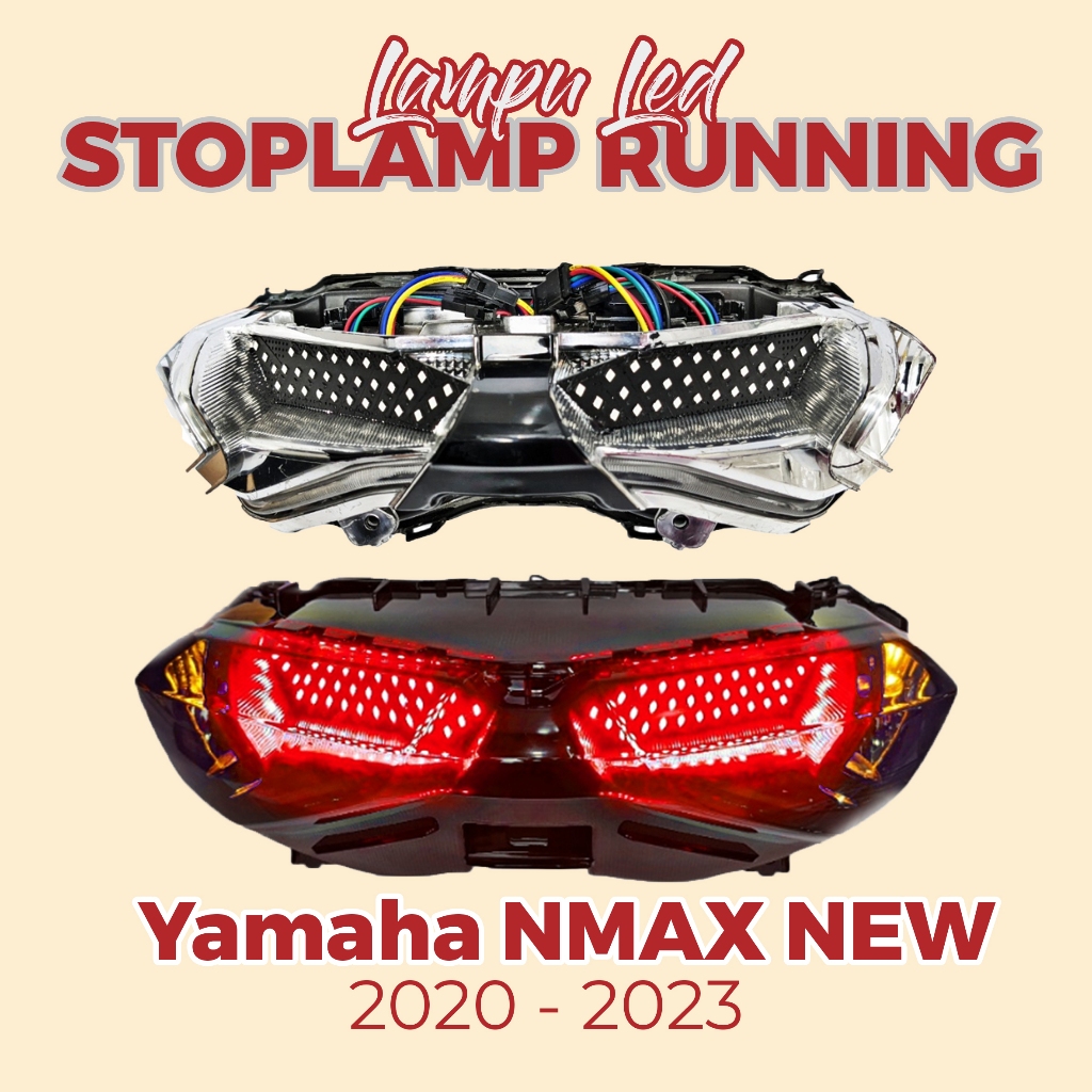 LAMPU STOPLAMP RUNNING NMAX NEW PNP / LAMPU VARIASI NMAX NEW LAMPU BELAKANG NMAX NEW