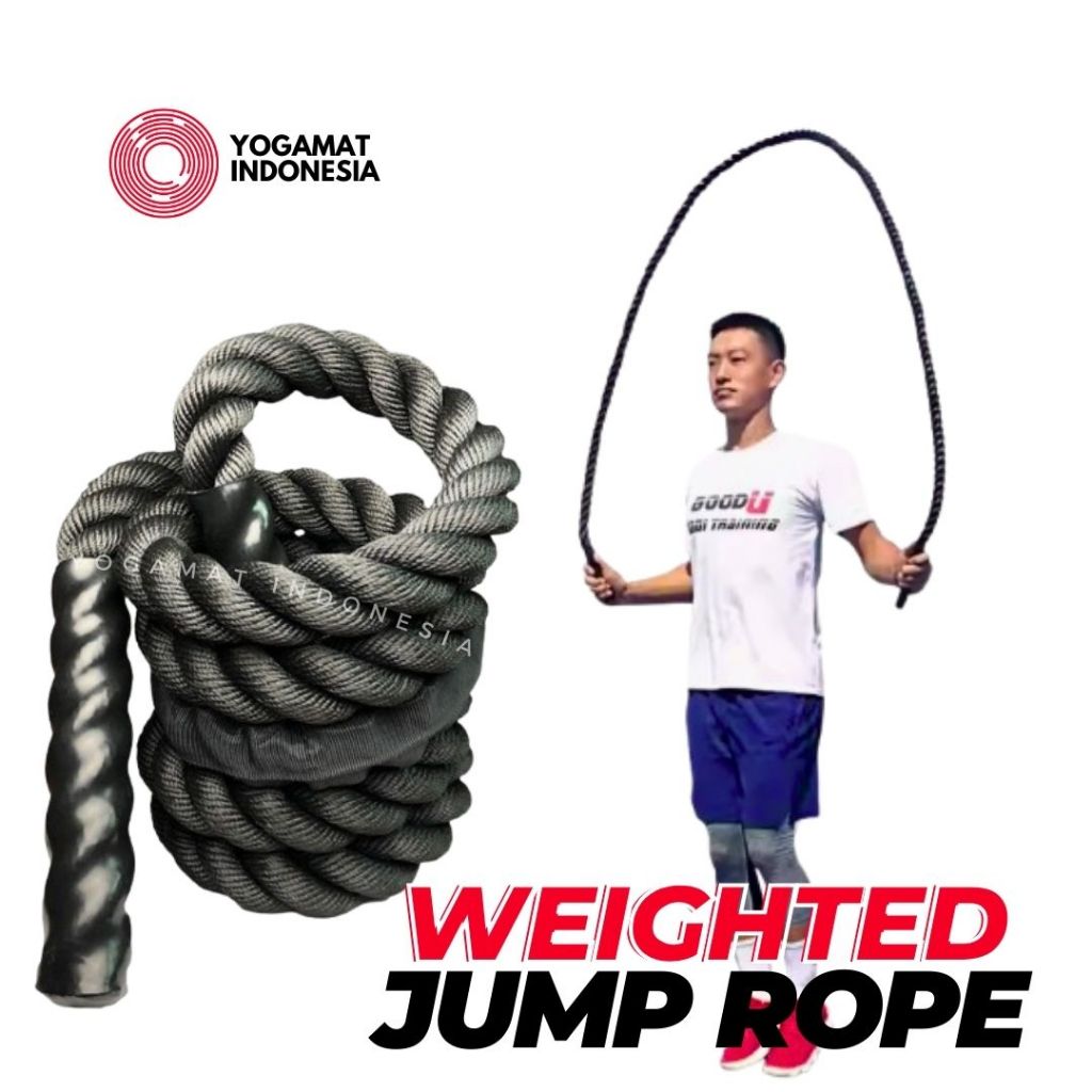 Tali Skipping / Skipping Speed Rope / Jump Rope 1kg / Heavy jump rope / heavy jumping rope