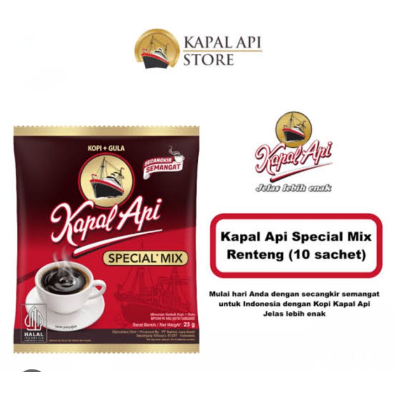 

Kopi Kapal Api Spesial Mix 1 Renteng