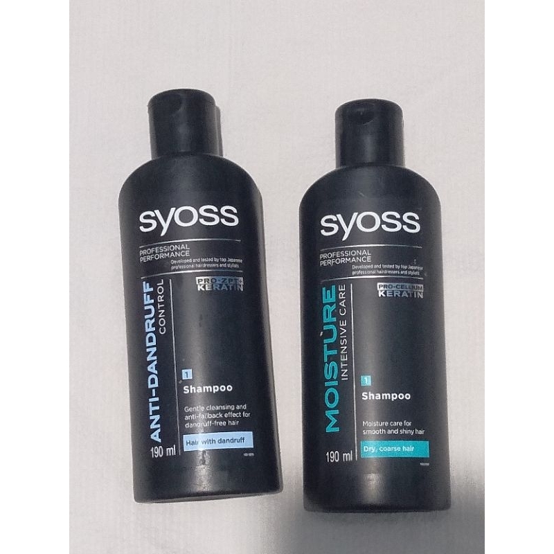 SHAMPO ANTI KETOMBE SYOSS DAN ANTI LEPEK 190 ml PROMO 2 BOTOL SAMPO