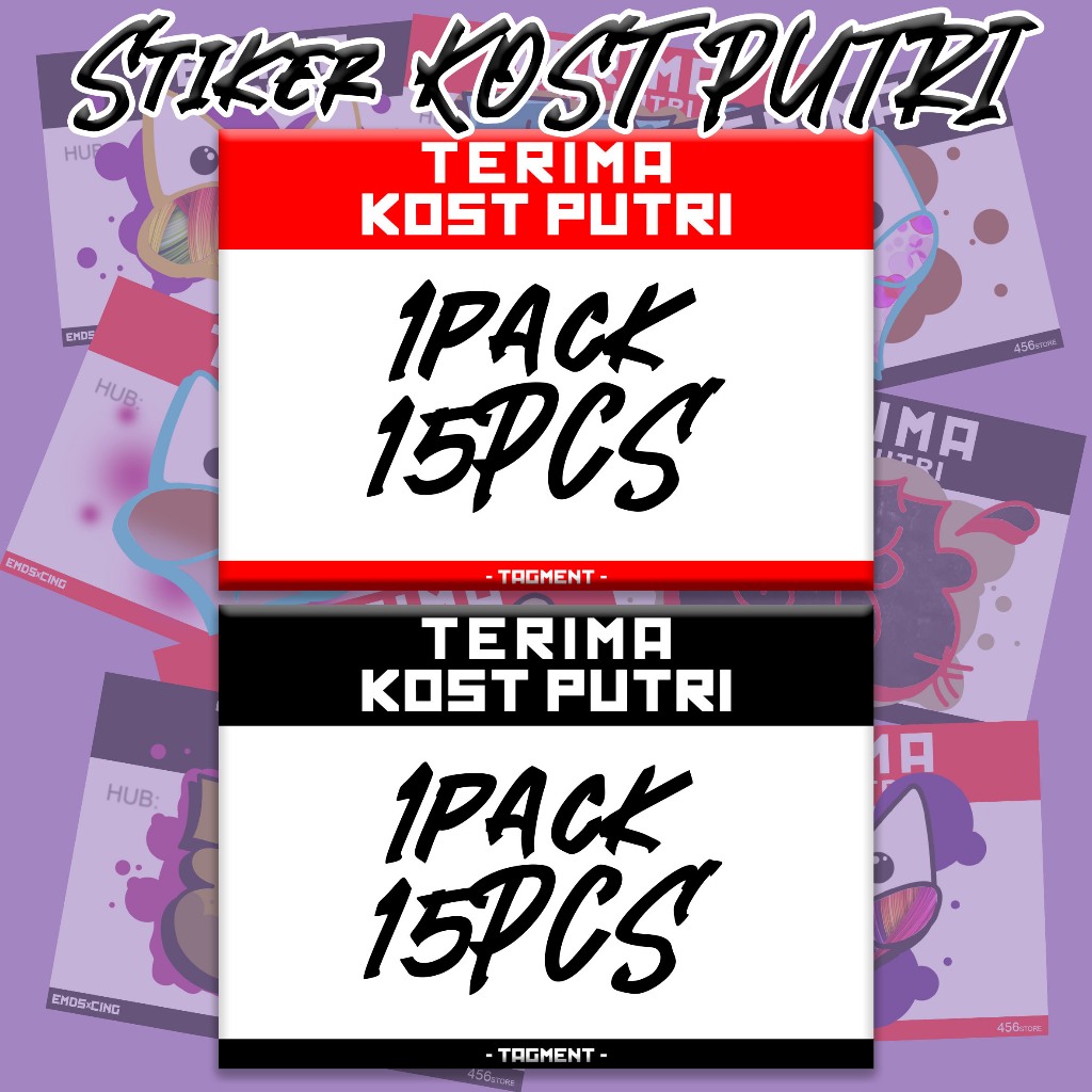 

Stiker Pack Graffiti KOST PUTRI