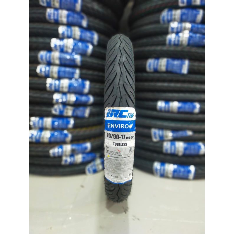 Ban Motor IRC ENVIRO 70/90-17 80/90-17 90/90-17 Tubeless Ring 17 Gratis Pentil Supra Revo Jupiter Bl