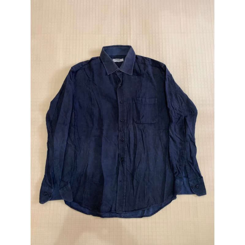 Kemeja Renoma Paris Biru Navy Preloved