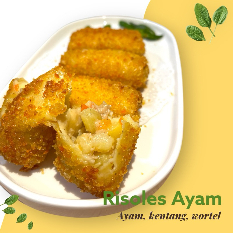 

HAMPERS 10 pcs Risoles Ayam special / risoles ragout ayam / smoked beef mayo risoles