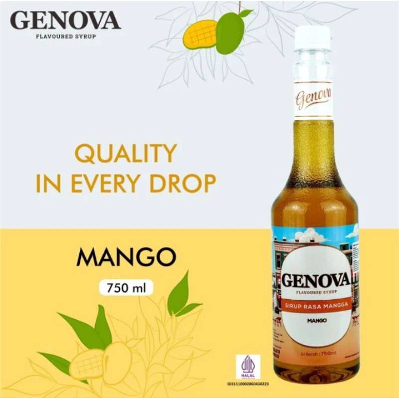 

Mango Syrup Merk Genova 750 ml - Sirup Genova - Sirup Rasa mango