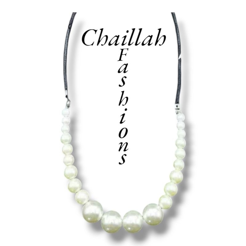 Aksesoris Kalung Hijab Mutiara Simple