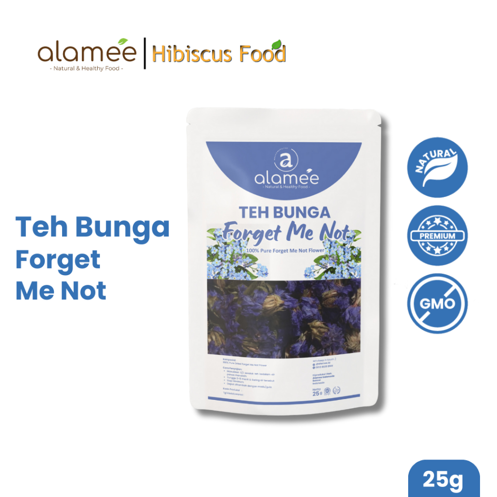 

Teh Bunga Forget Me Not Flower Tea Organik Kering Dried Alami Teh Herbal Asli 25 Gr