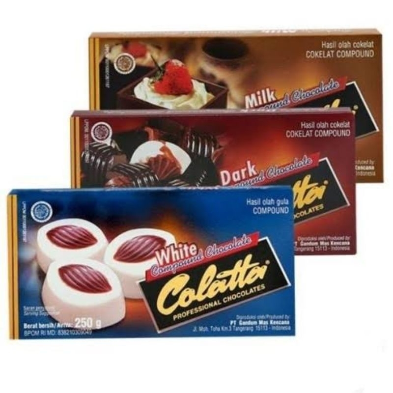 

Colatta compound chocolate 250gr all variant