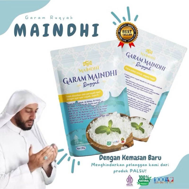 

Garam Ruqyah Maindhi Asli Penangkal Sihir, Penarik Rejeki Ampuh 100% Original
