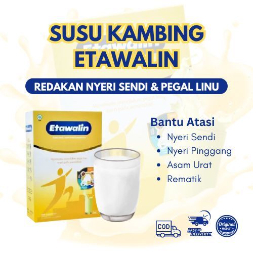 

Etawalin Susu Etawa Herbal Atasi Nyeri Sendi dan Asam Urat 200 Gram Atasi Syaraf Kejepit Pegal Linu