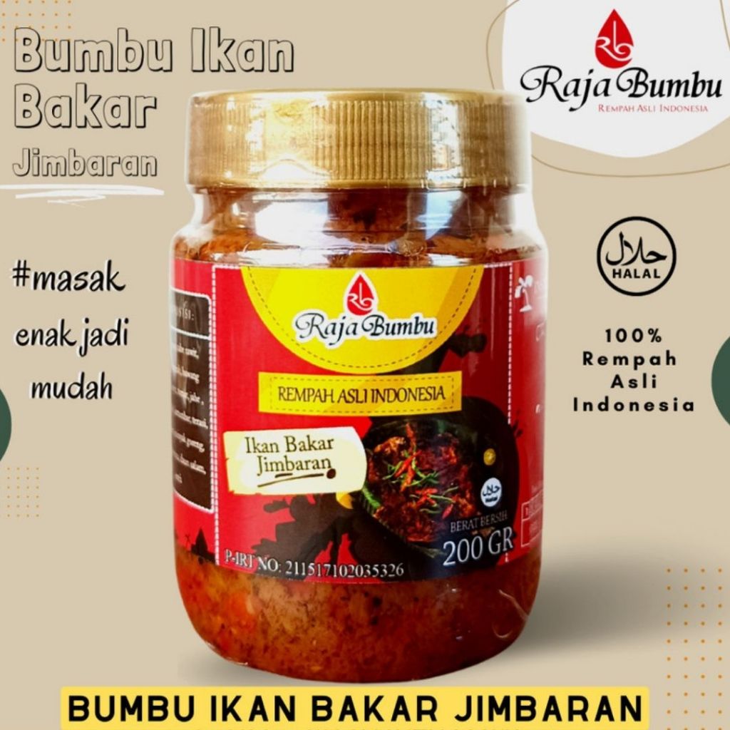 

Bumbu Masak Ikan Bakar Jimbaran Khas Bali Bumbu Seafood Raja Bumbu