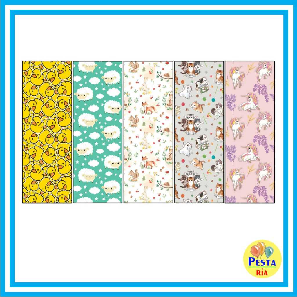 

MURAH !! / kertas kado karakter ANIMAL CUTE - A/ kertas kado ANIMAL/ Kertas Kado Setara Sanwa Sansan Wawa