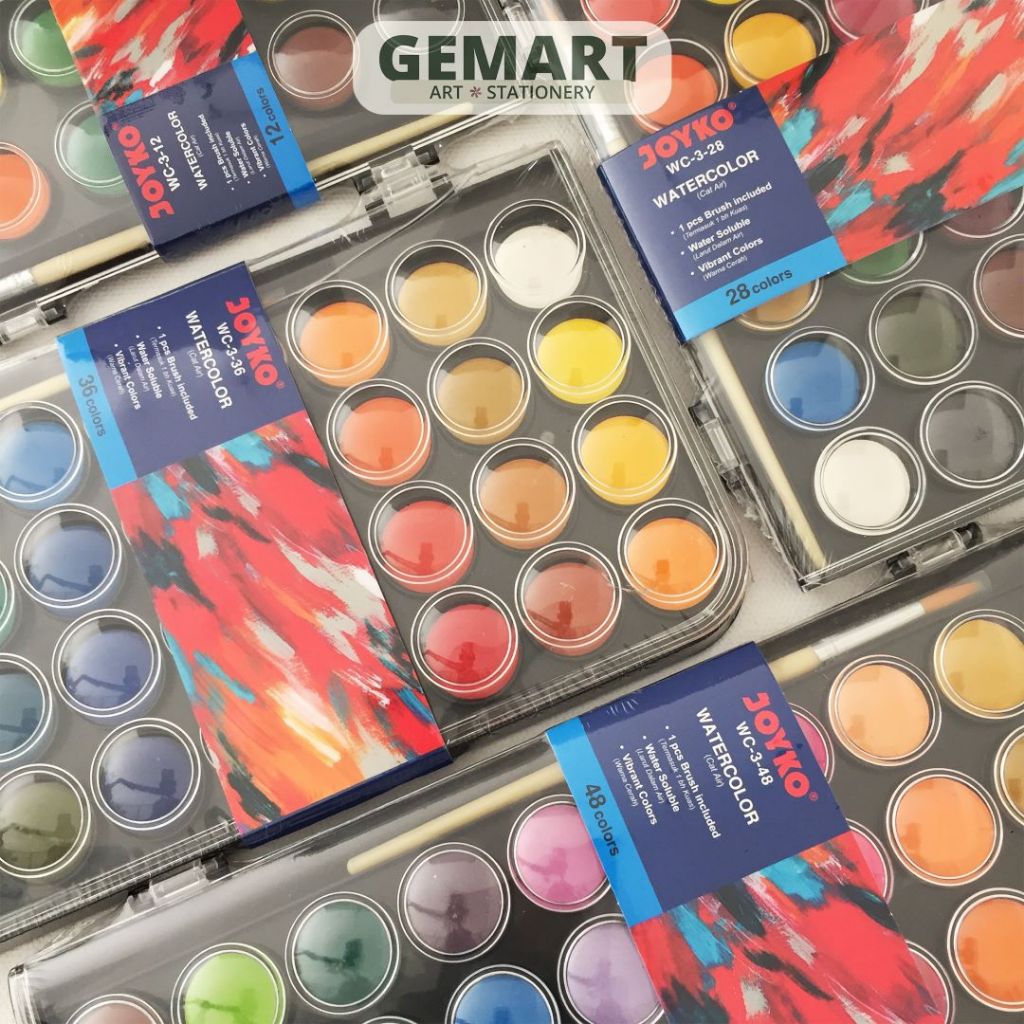 

Watercolor Set 48 36 28 12 | Joyko WC-3-48 36 28 12