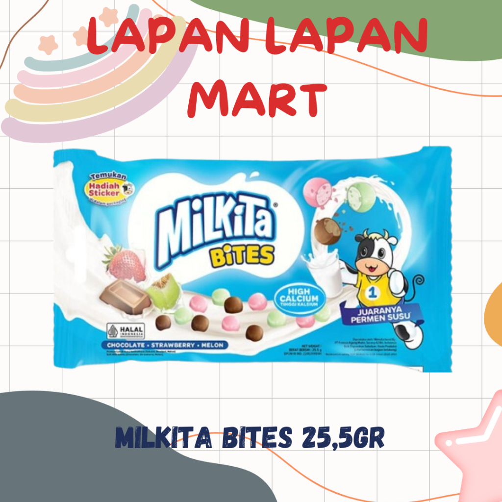 

Milkita Bites 25,5gr Permen Susu