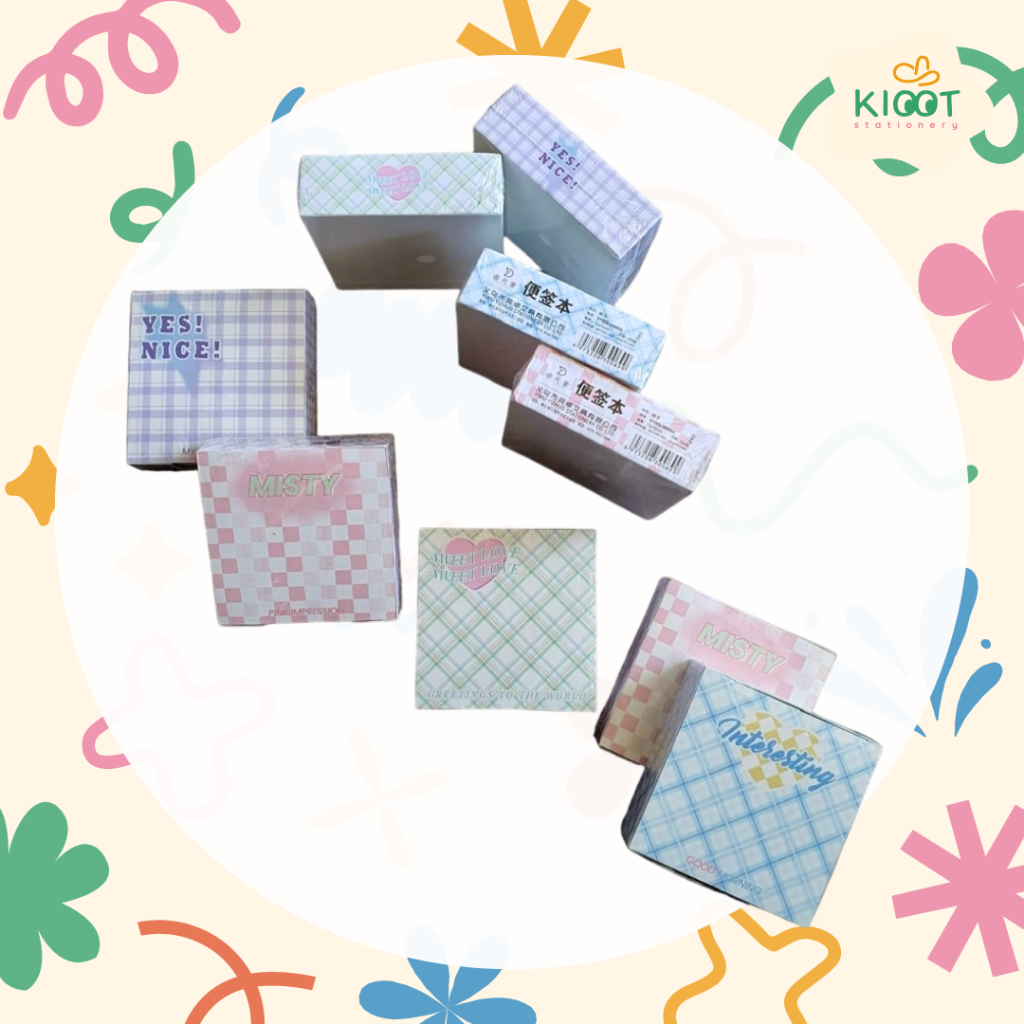 

Kioot - Memo Pad Catatan Kecil Mini Notes Perlengkapan Sekolah Lucu Simple Aesthetic 200692