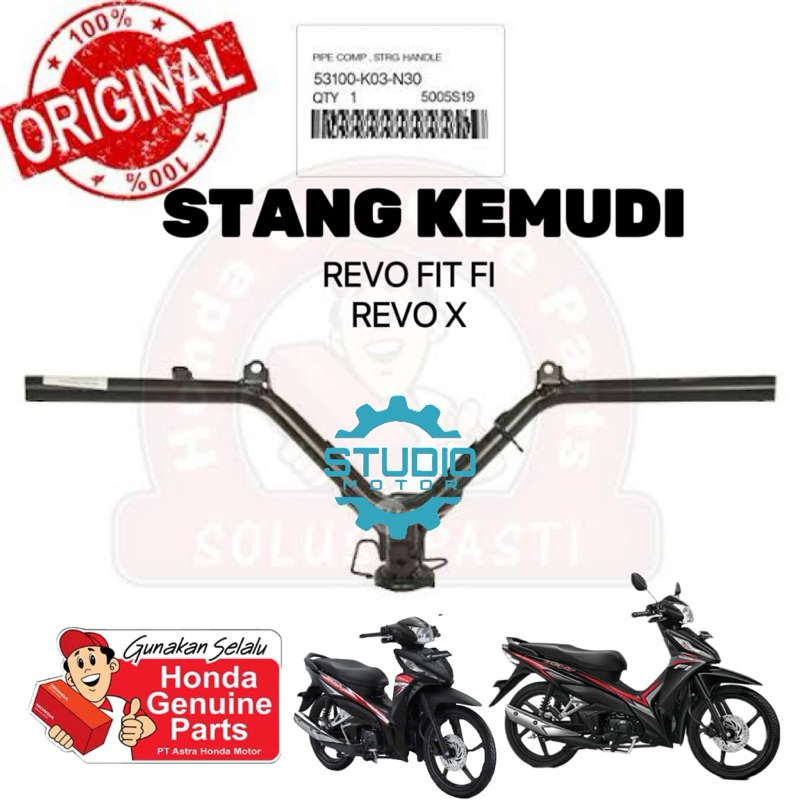 53100-K03-N30 Stang Stir Kemudi Revo fi Original  2014- Sekarang Ahm