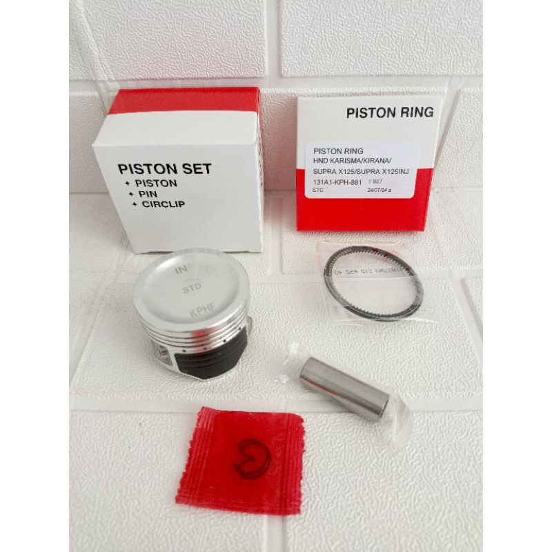 PISTON KIT HONDA KARISMA/KIRANA/SUPRA X 125/SUPRA X 125 INJECTION