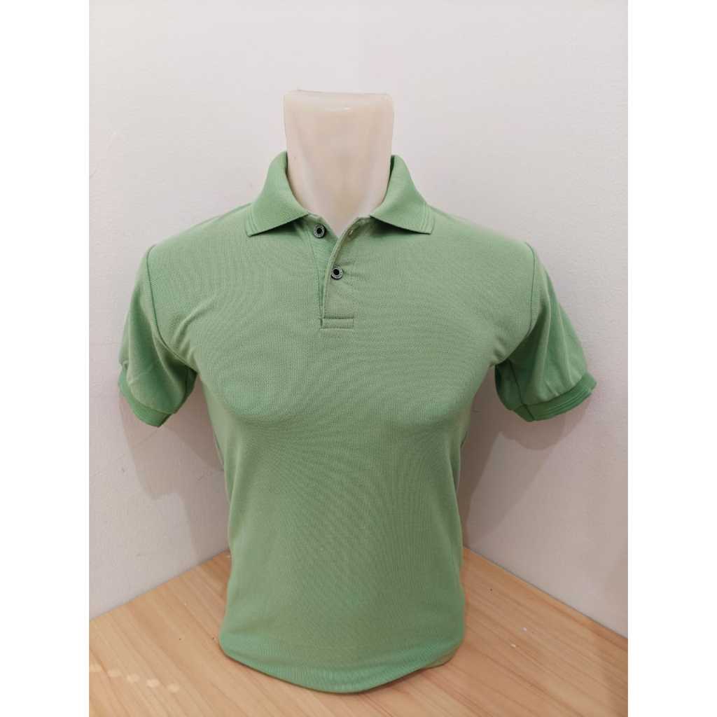 KAOS KERAH PRIA DAN WANITA PREMIUM LAKOS PE POLOS SAGE GREEN