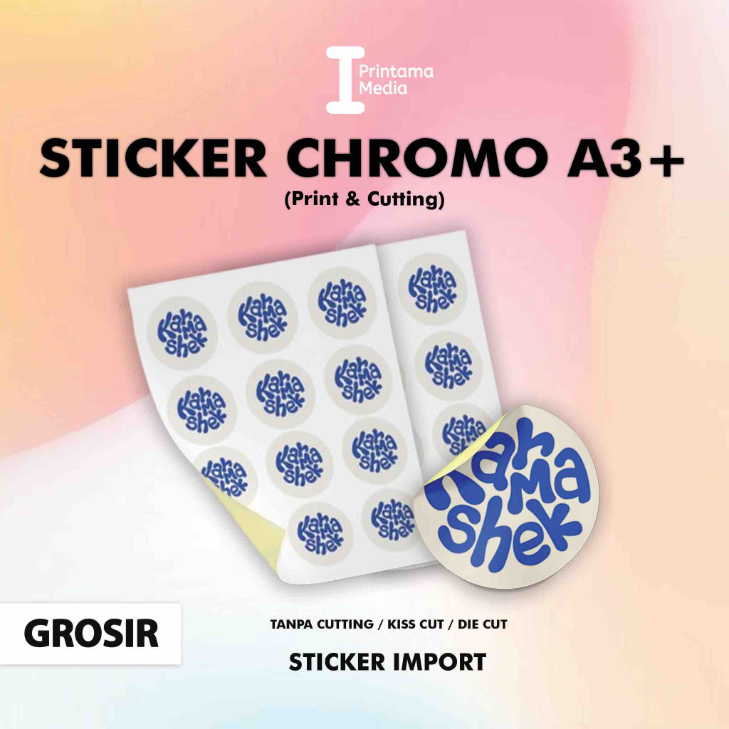 

Grosir Cetak Stiker A3+ Bahan Import | Cetak Stiker Label | Cetak Stiker Chromo