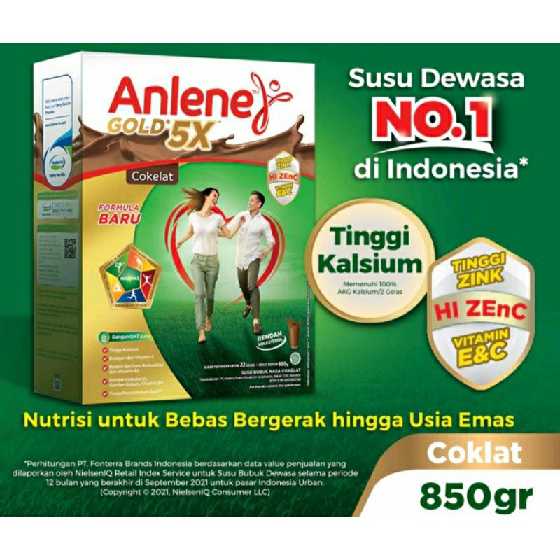 

Anlene Gold coklat 5X 850gr