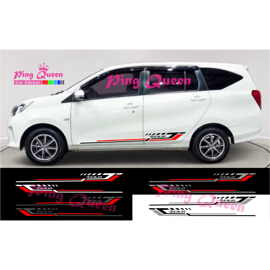 STICKER MOBIL TOYOTA CALYA STICKER STRIPING VARIASI MOBIL CALYA