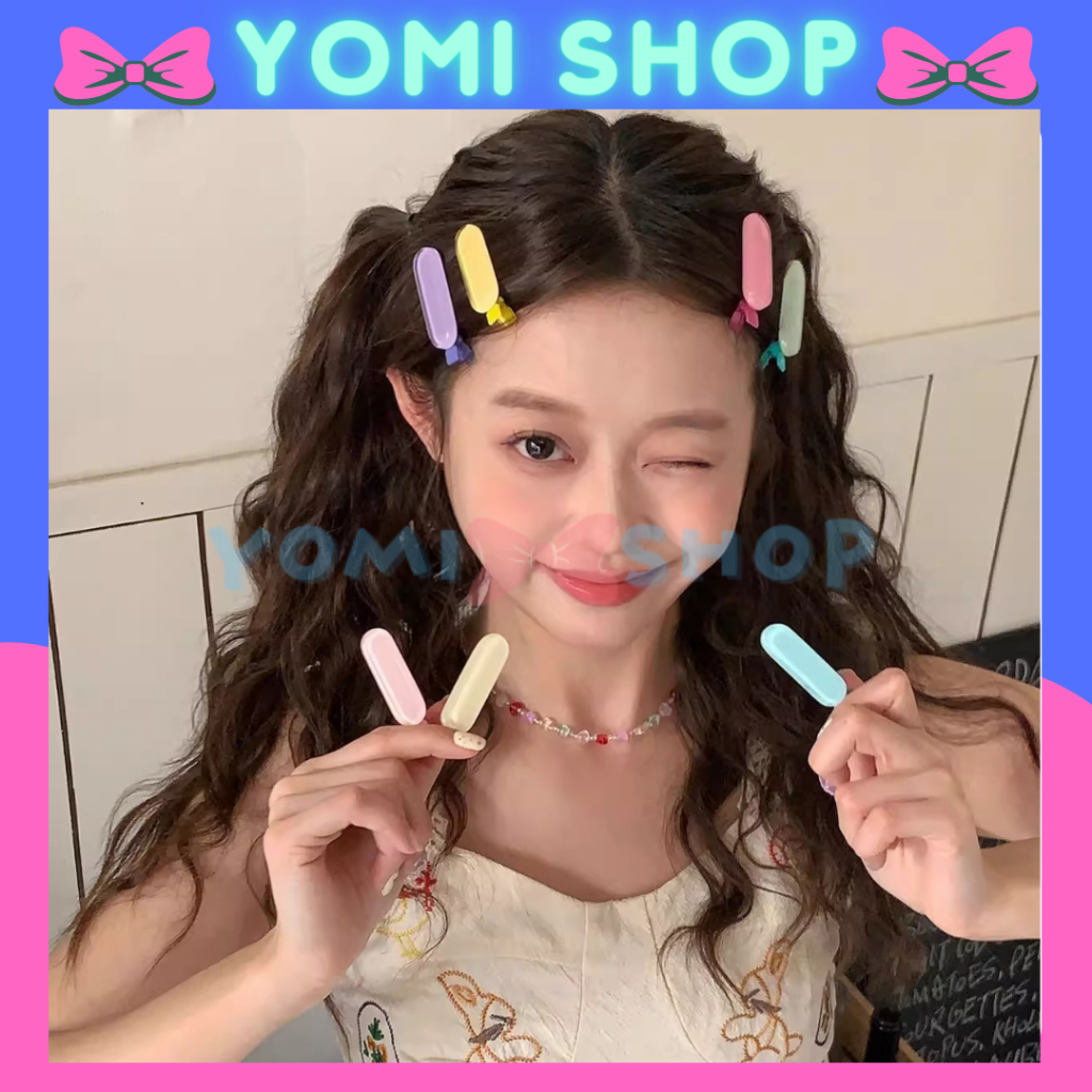 J-148 // JEPITAN RAMBUT WANITA PASTEL KOREA WARNA WARNI/JEPITAN PONI WARNA WARNI/JEPITAN RAMBUT PONI