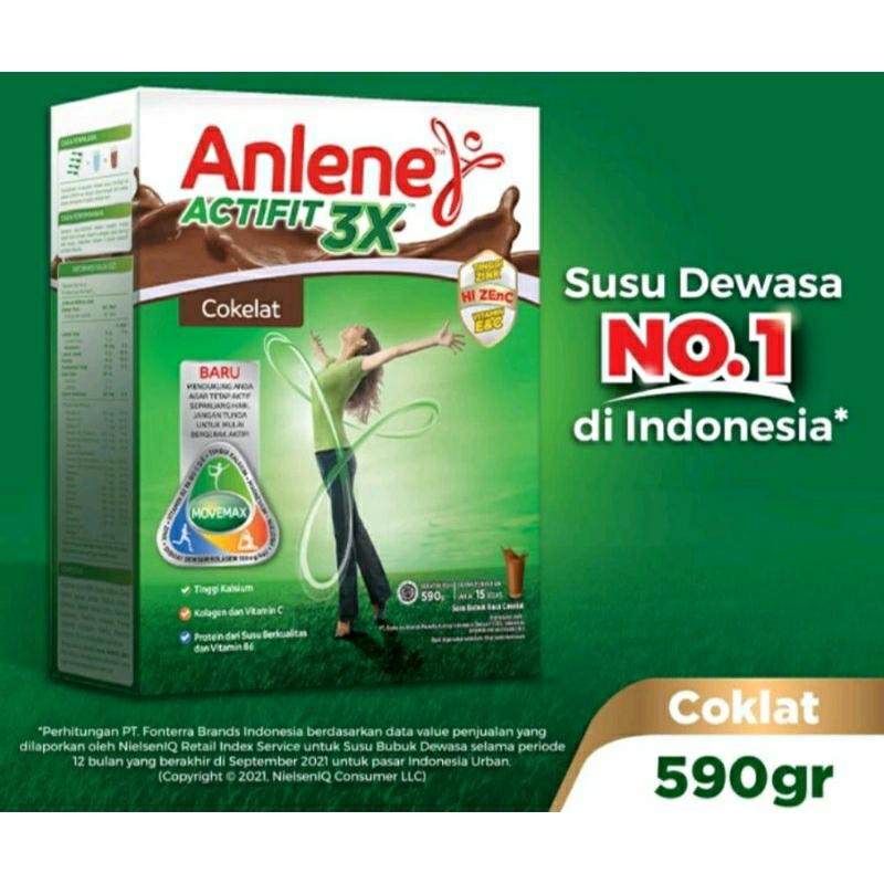 

Anlene Actifit Coklat 3X 590gr