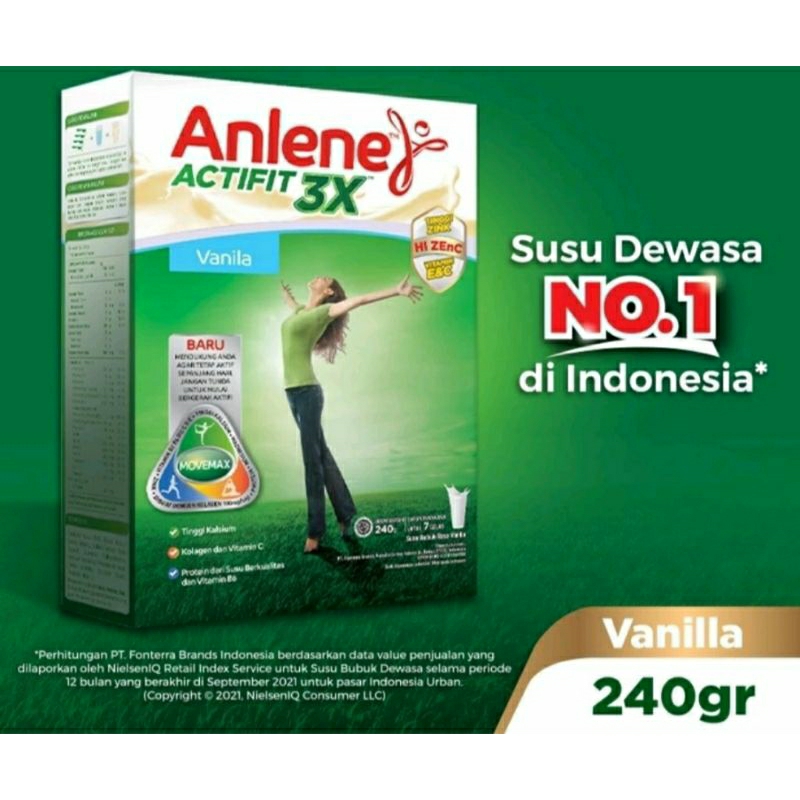 

Anlene Actifit Vanila 3X 240gr