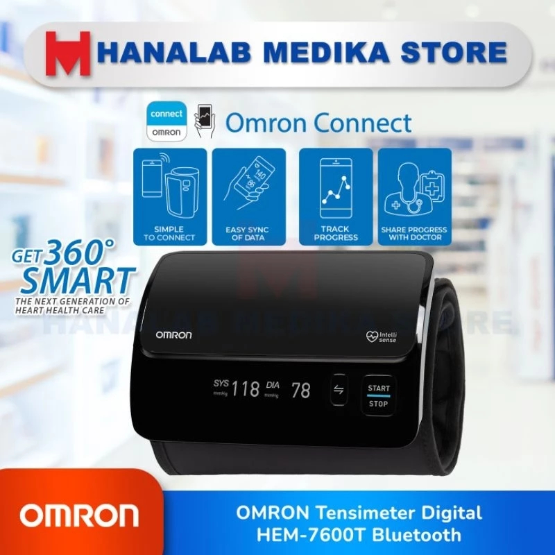 OMRON Tensimeter Digital HEM-7600T Bluetooth