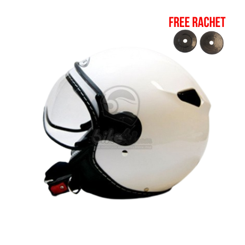 Helm Zeus ZS-210 White Retro