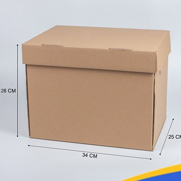 

( 10 pcs ) box file arsip dokumen organizer kantor instansi ukuran 34x25x26 cm box penyimpanan berkaas