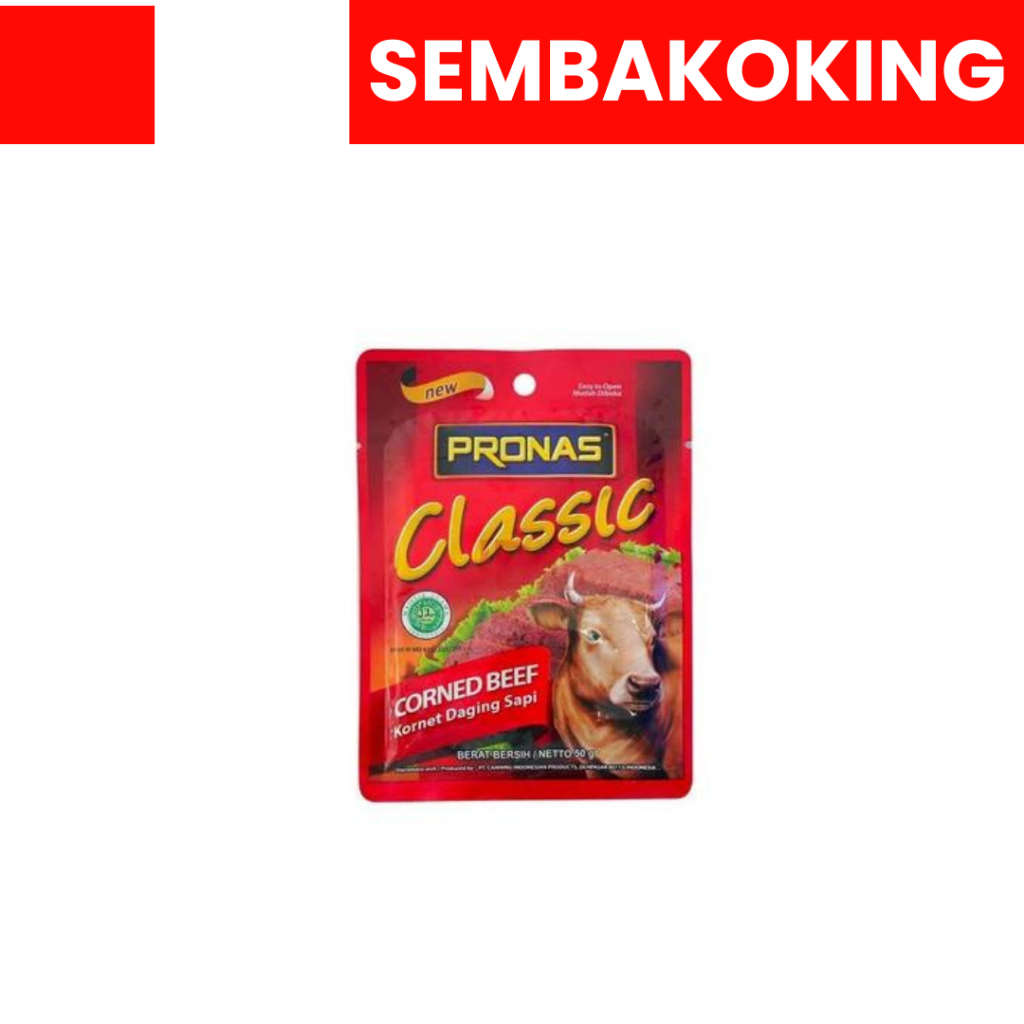 PRONAS KORNET BEEF CLASSIC 50GR KORNET SAPI SACHET