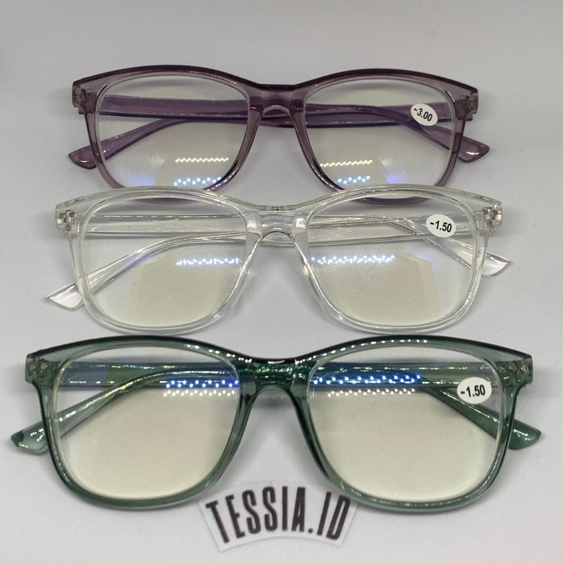 [TESSIA.ID] kacamata baca minus Terbaru model simple minus 1.00 sd 3.50 kacamata wanita
