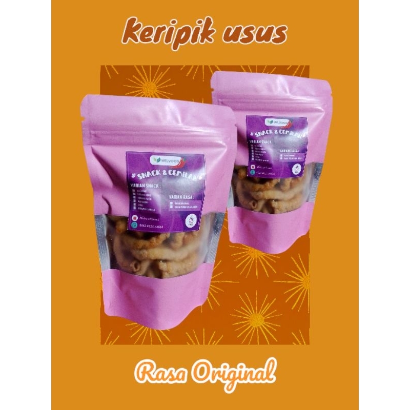 

Melvood - Bundling Keripik usus rasa original 50grX2 pouch