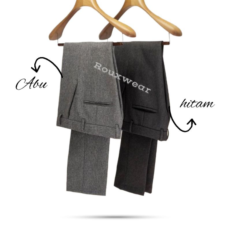 Celana Kantor Formal Pria Celana Kerja Korean Formal Slim Pria Celana Bahan Kasual Celana Ankel Pant