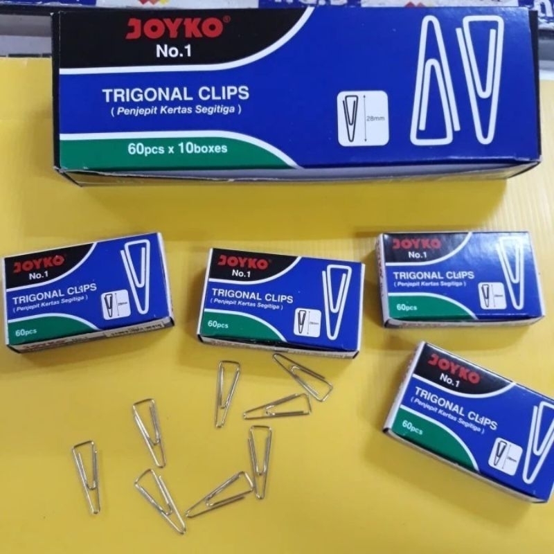 

Penjepit kertas joyko triagonal clip no 1